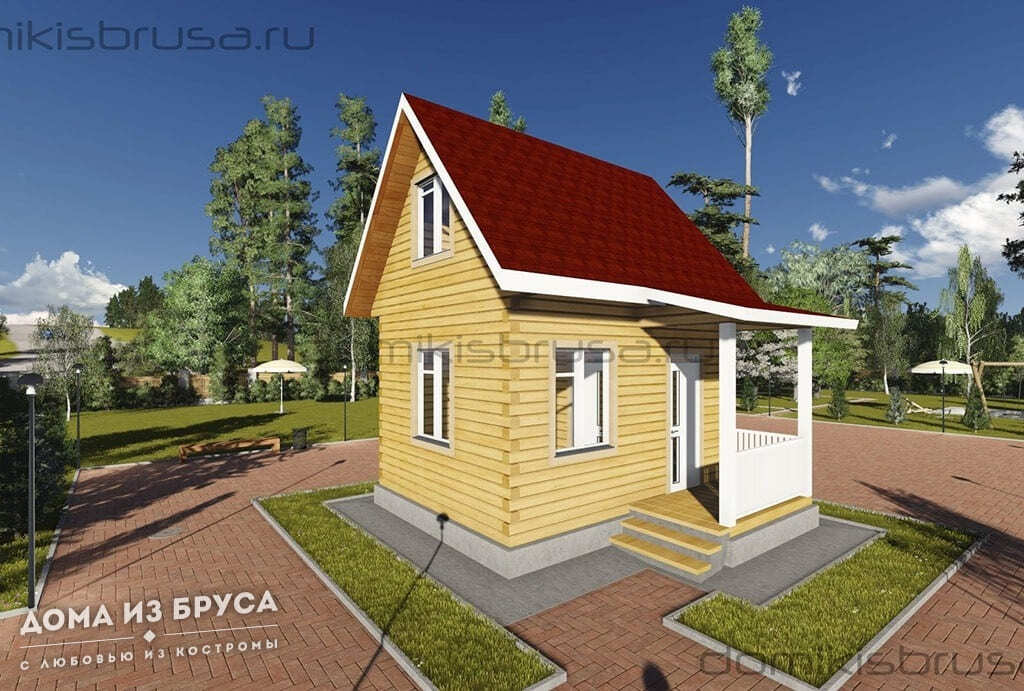 Проект «Проект дома из бруса ДБ-22 6х5»