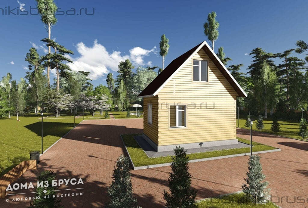 Проект «Проект дома из бруса ДБ-46 6х4»