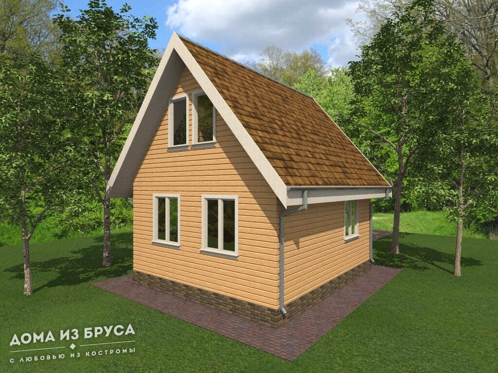 Проект «Проект дома из бруса ДБ-69 6х9»