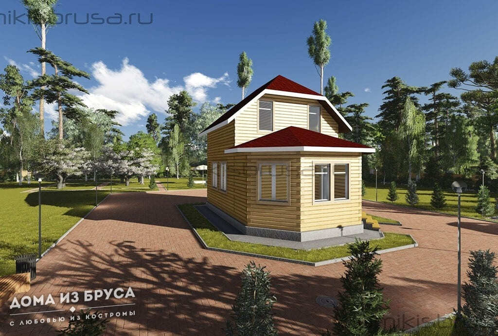 Проект «Проект дома из бруса ДБ-36 6х9»