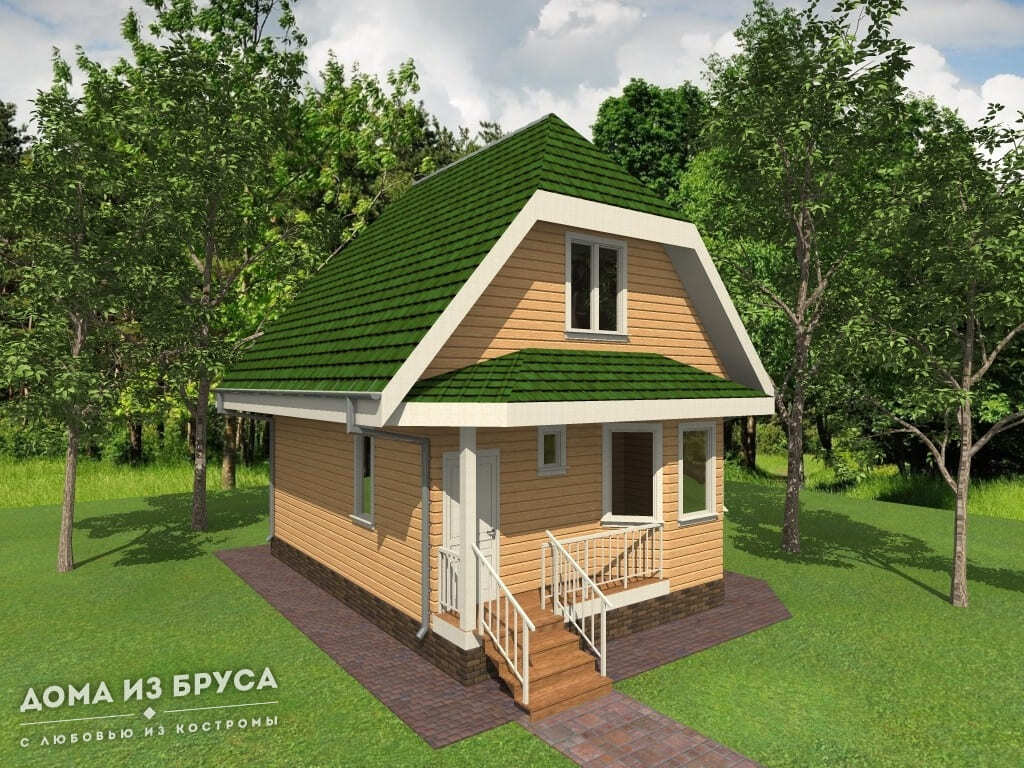 Проект «Проект дома из бруса ДБ-79 7х8»