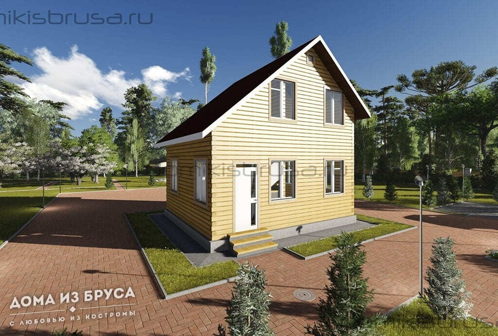 Проект «Проект дома из бруса ДБ-44 7х6»