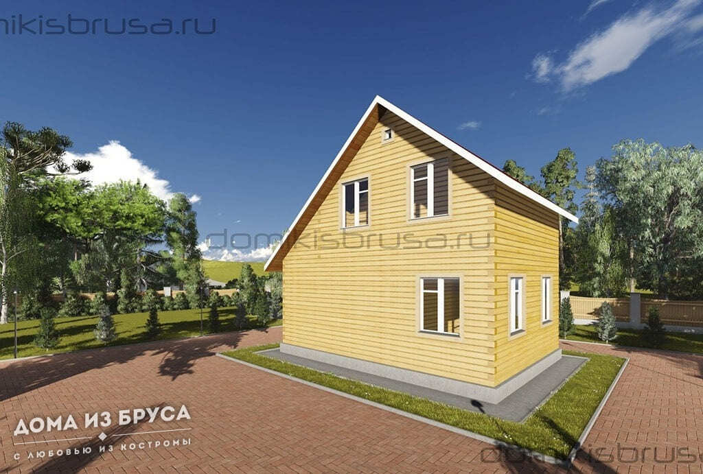 Проект «Проект дома из бруса ДБ-51 6х8»