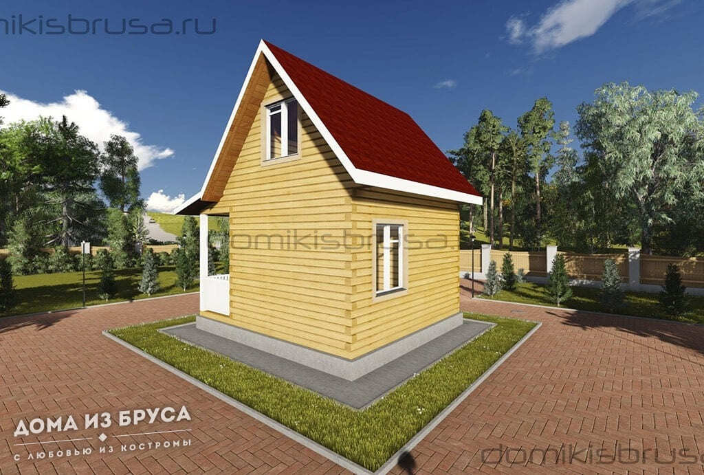 Проект «Проект дома из бруса ДБ-22 6х5»