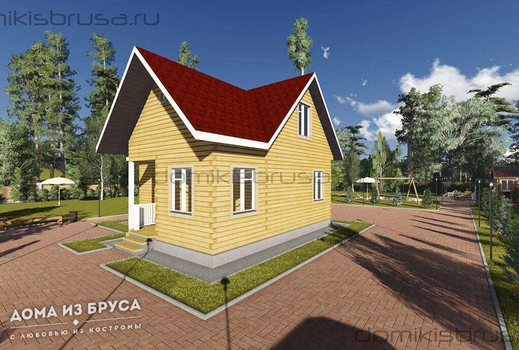 Проект «Проект дома из бруса ДБ-31 9х9»