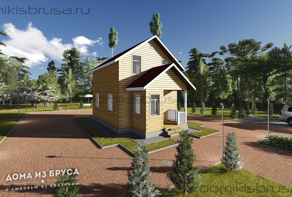 Проект «Проект дома из бруса ДБ-04 6х9»