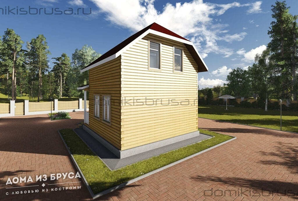 Проект «Проект дома из бруса ДБ-36 6х9»