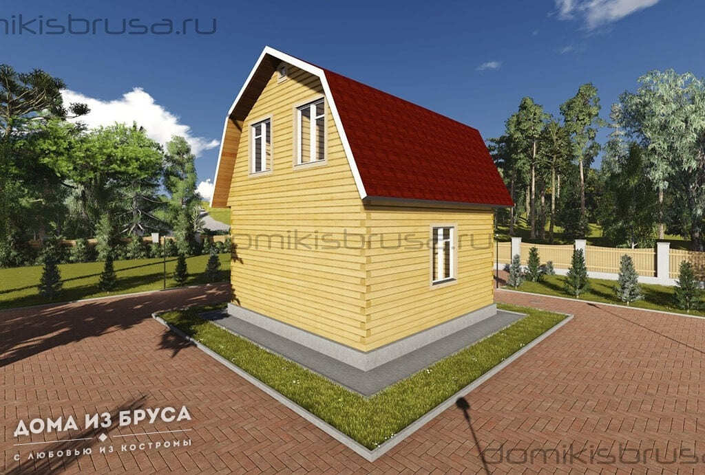 Проект «Проект дома из бруса ДБ-26 6х6»