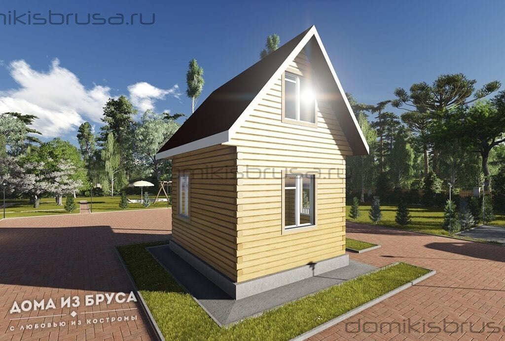 Проект «Проект дома из бруса ДБ-22 6х5»