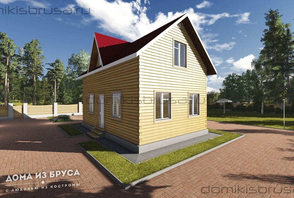 Проект «Проект дома из бруса ДБ-07 6х9»