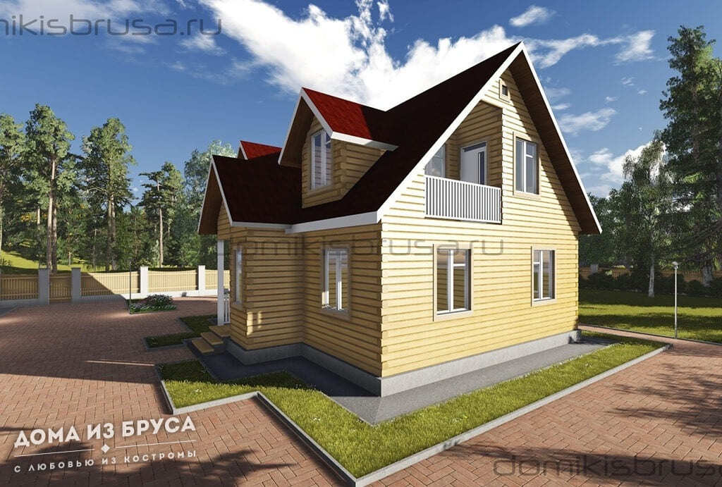 Проект «Проект дома из бруса ДБ-23 10х10»