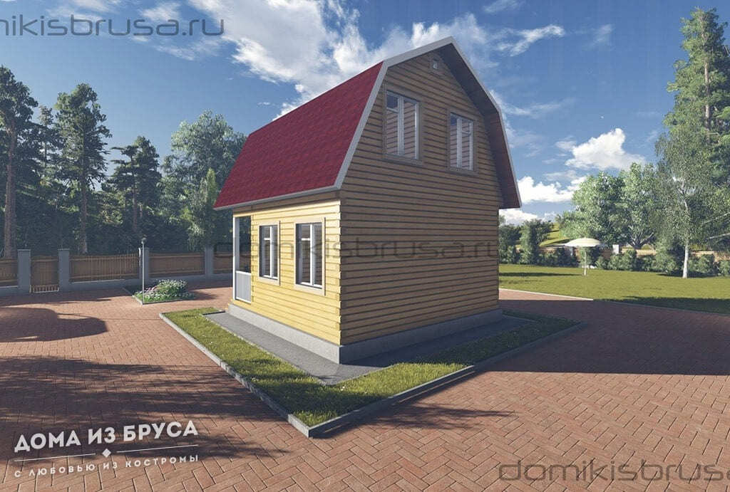 Проект «Проект дома из бруса ДБ-26 6х6»