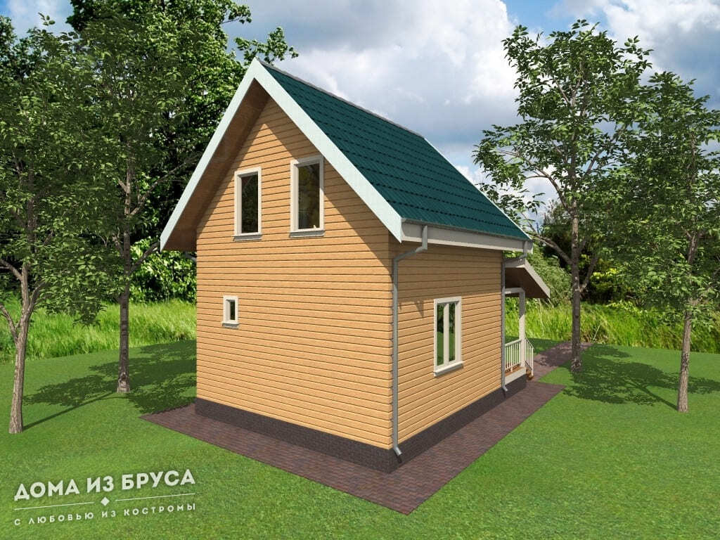 Проект «Дом из бруса 6х8»