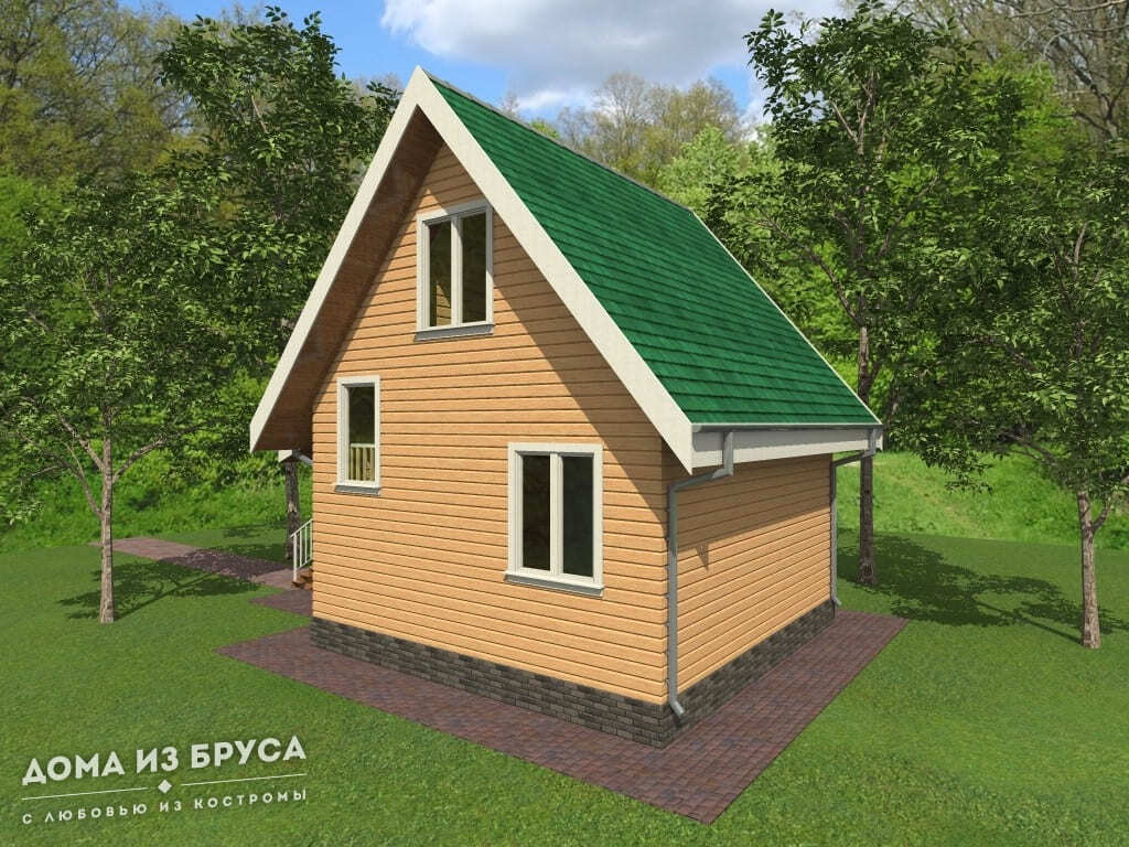 Проект «Проект дома из бруса ДБ-66 6х6»
