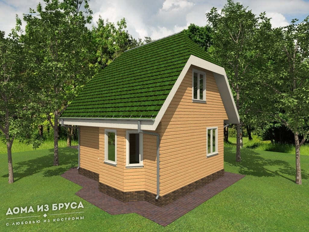 Проект «Проект дома из бруса ДБ-79 7х8»
