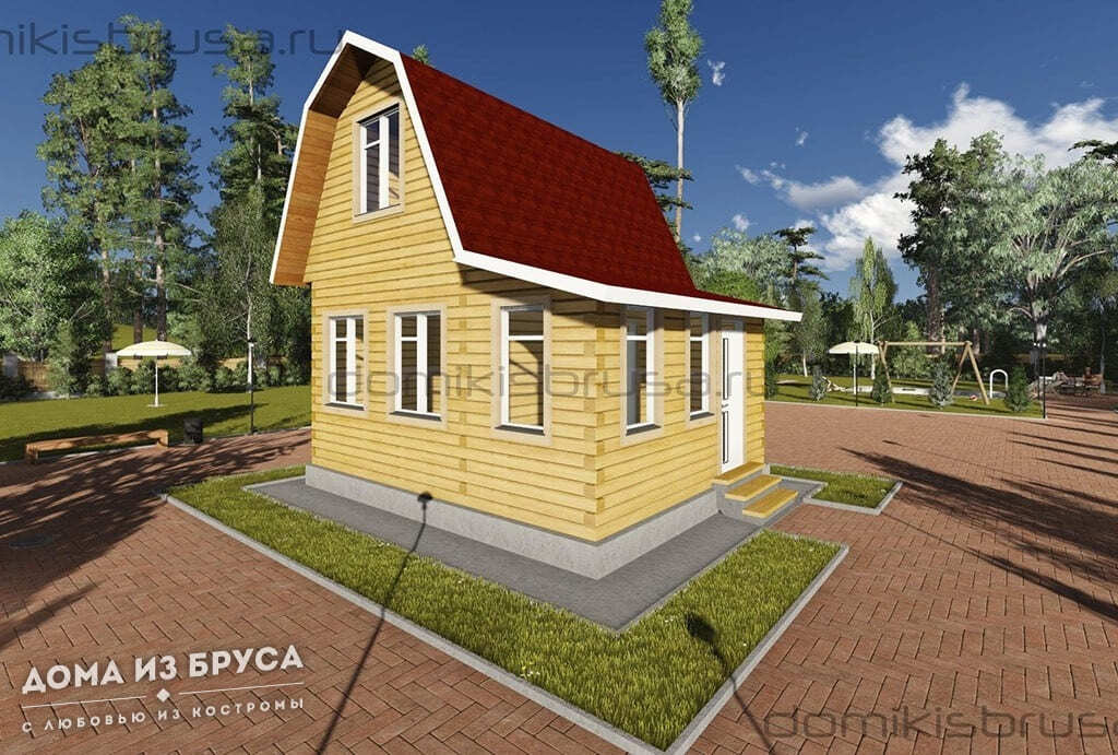 Проект «Проект дома из бруса ДБ-16 6х5»