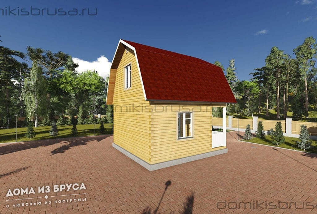 Проект «Проект дома из бруса ДБ-54 6х6»