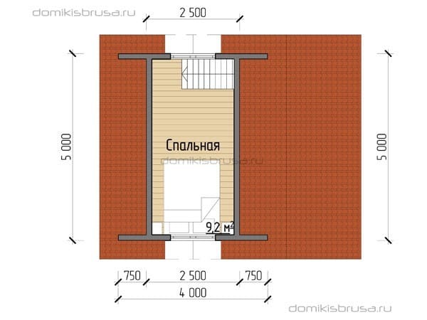 Проект «Проект дома из бруса ДБ-16 6х5»
