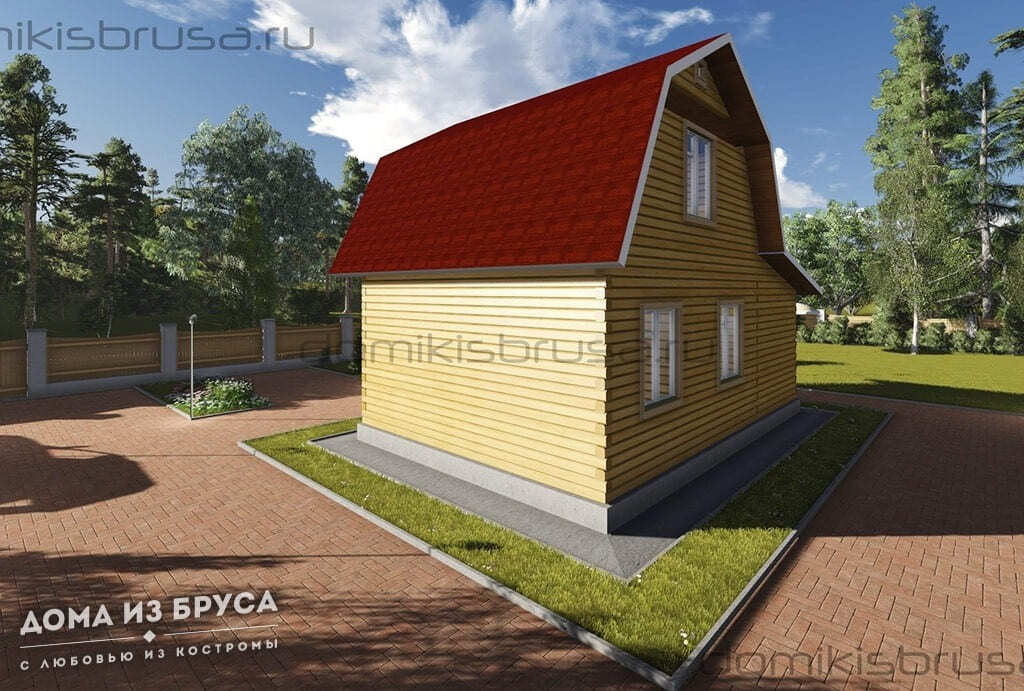 Проект «Проект дома из бруса ДБ-17 6х9»