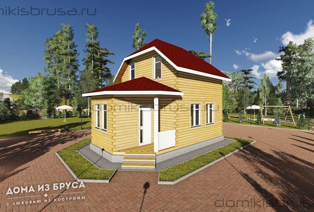 Проект «Проект дома из бруса ДБ-36 6х9»