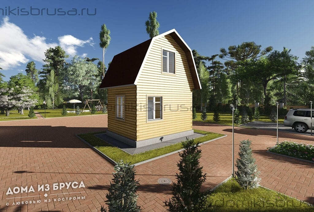 Проект «Проект дома из бруса ДБ-20 5х4»