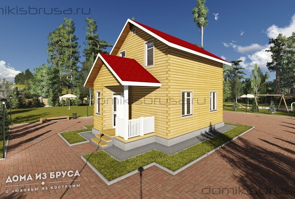 Проект «Проект дома из бруса ДБ-04 6х9»