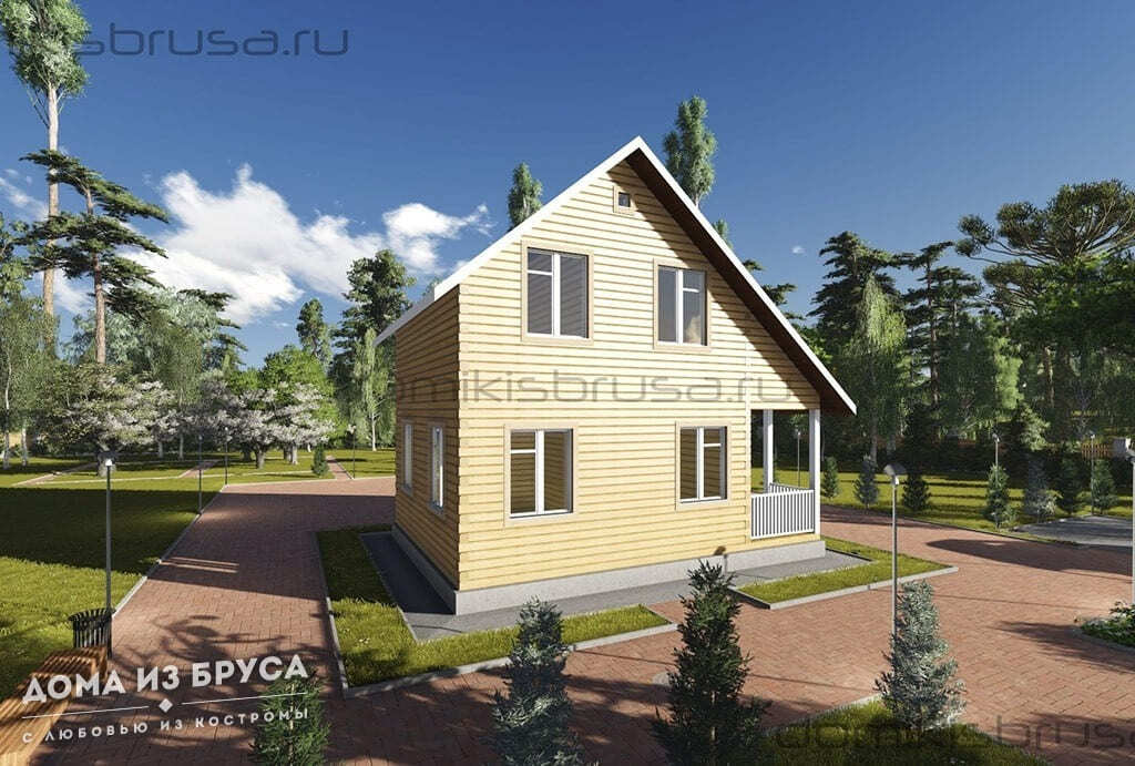 Проект «Проект дома из бруса ДБ-51 6х8»