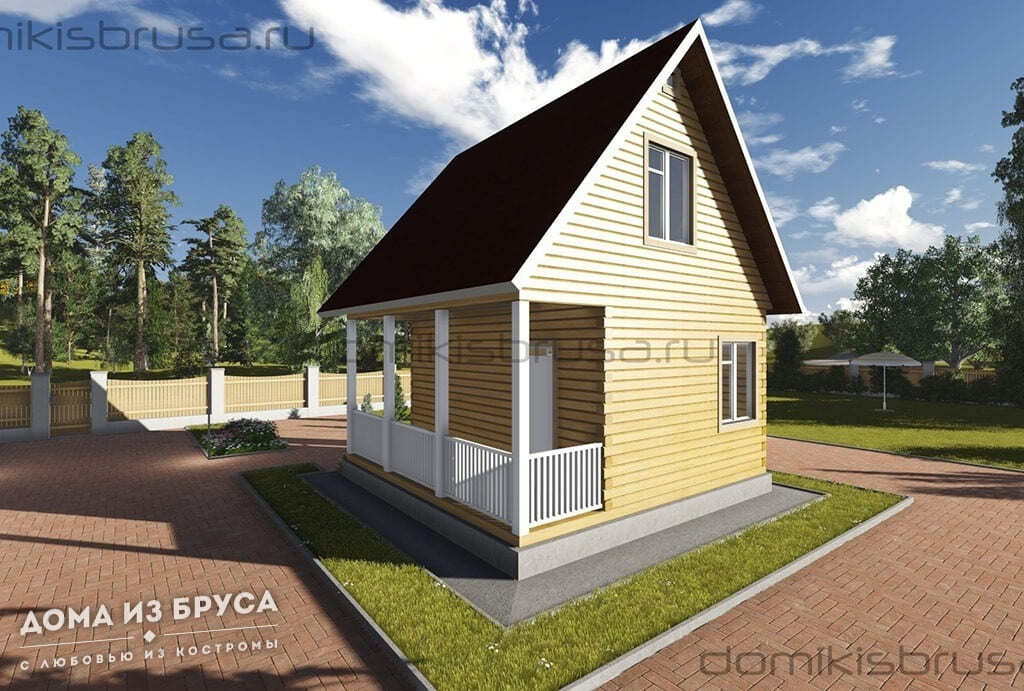 Проект «Проект дома из бруса ДБ-05 6х6»