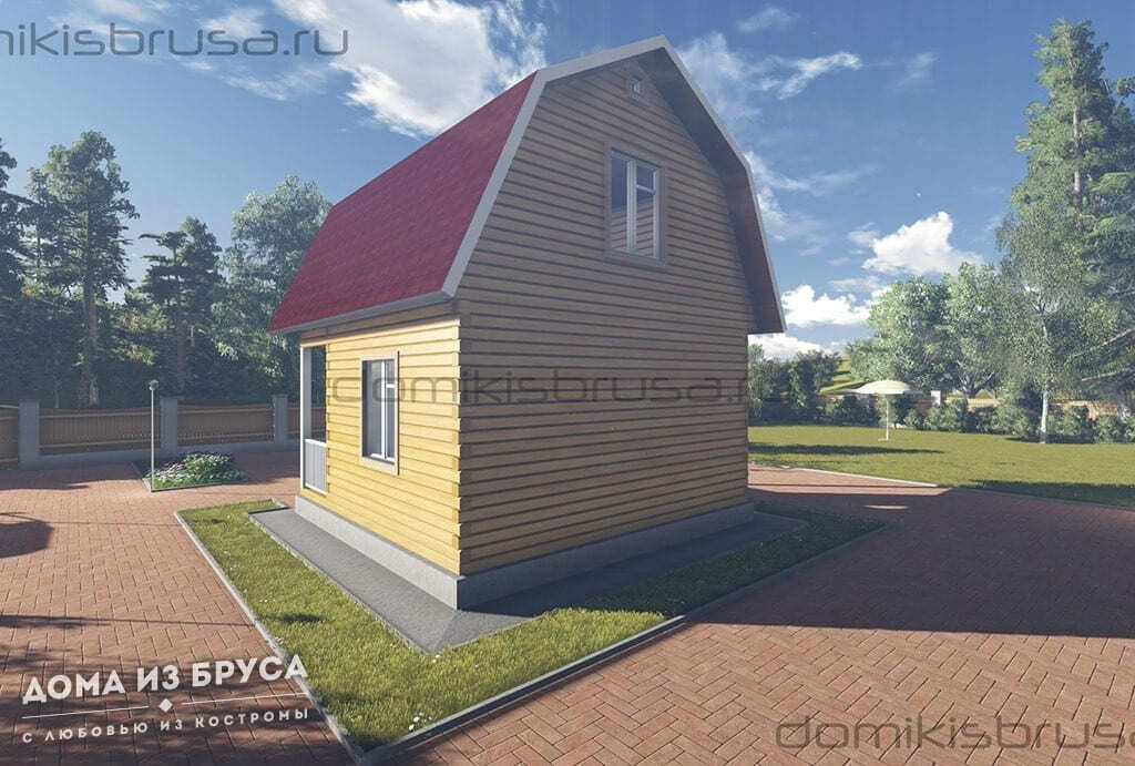 Проект «Проект дома из бруса ДБ-37 6х6»