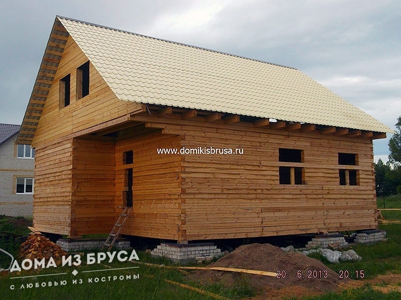 Двухэтажный дом из бруса