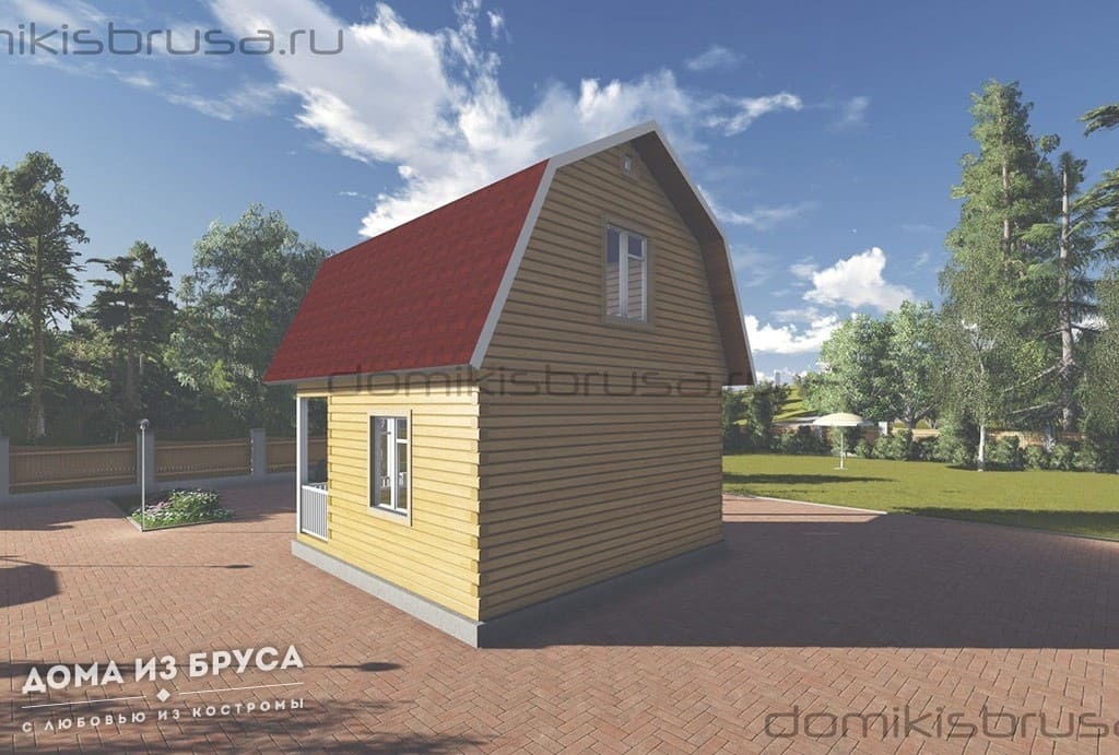 Проект «Проект дома из бруса ДБ-54 6х6»