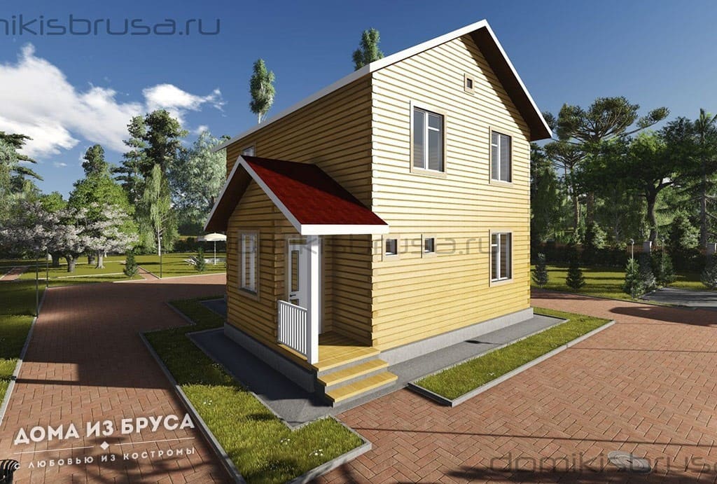 Проект «Проект дома из бруса ДБ-19 9х9»