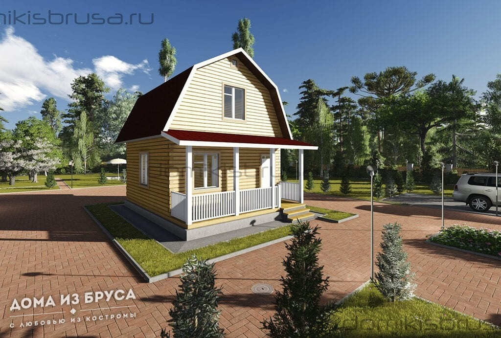 Проект «Проект дома из бруса ДБ-21 6х8»
