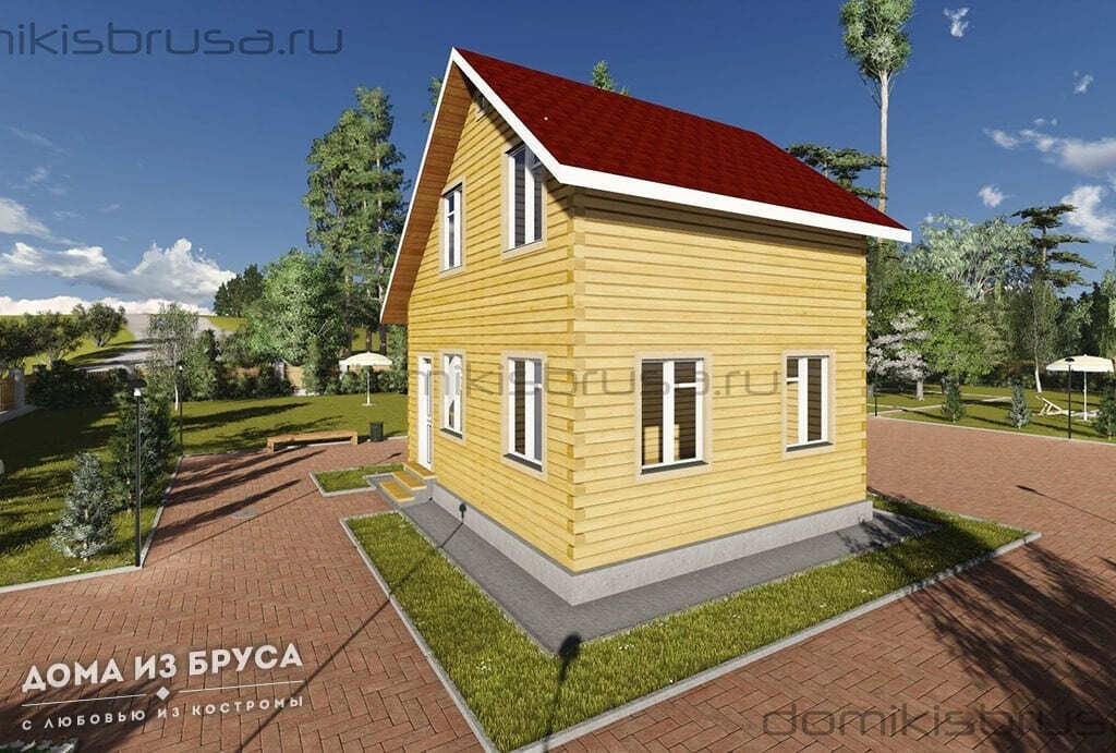 Проект «Проект дома из бруса ДБ-44 7х6»