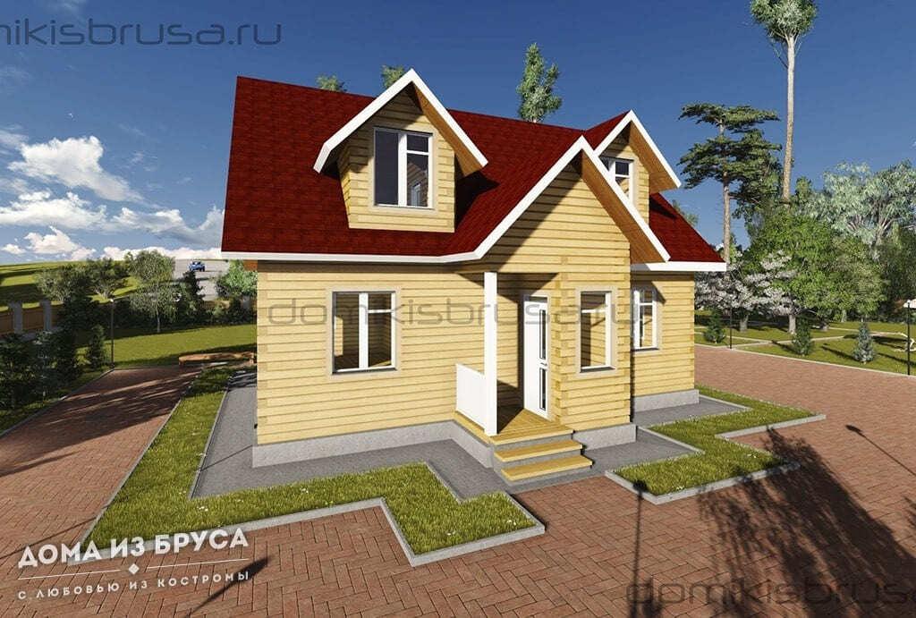 Проект «Проект дома из бруса ДБ-23 10х10»
