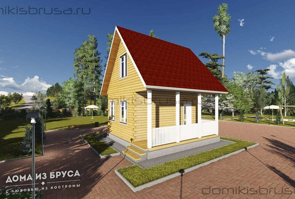 Проект «Проект дома из бруса ДБ-05 6х6»