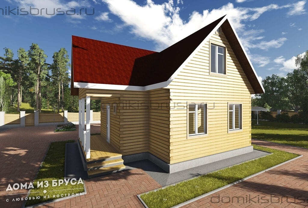 Проект «Проект дома из бруса ДБ-12 9х9»