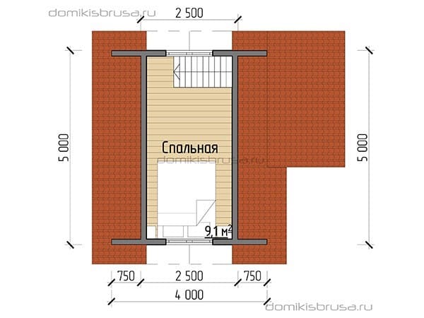 Проект «Проект дома из бруса ДБ-22 6х5»
