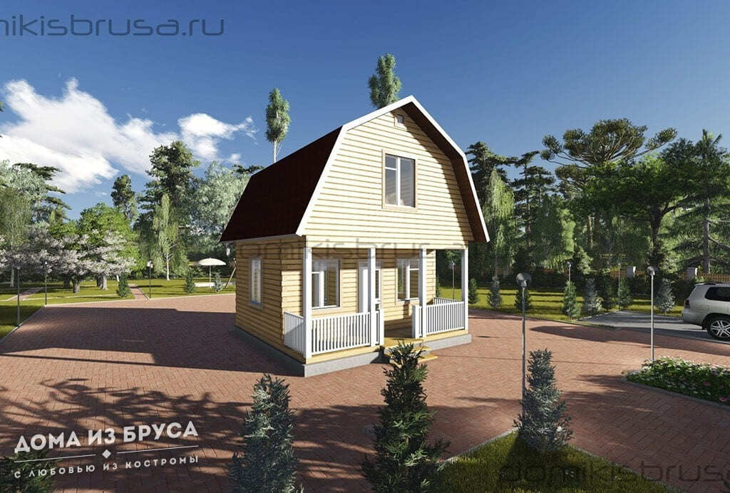 Проект «Проект дома из бруса ДБ-54 6х6»