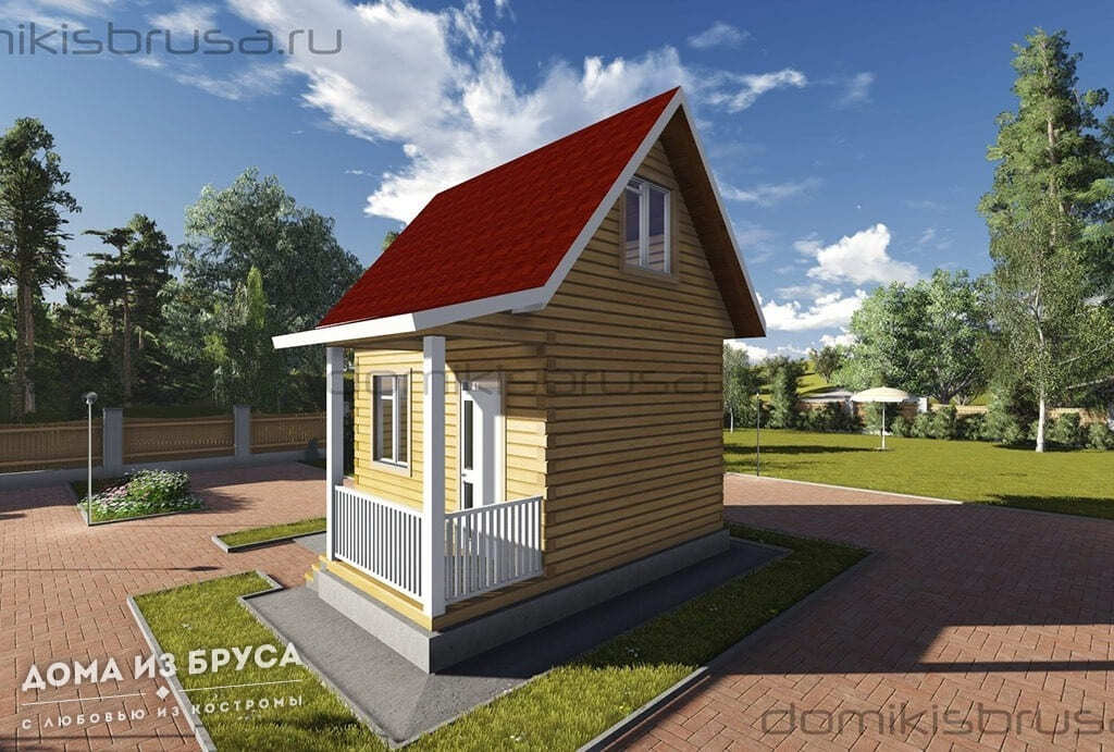 Проект «Проект дома из бруса ДБ-22 6х5»