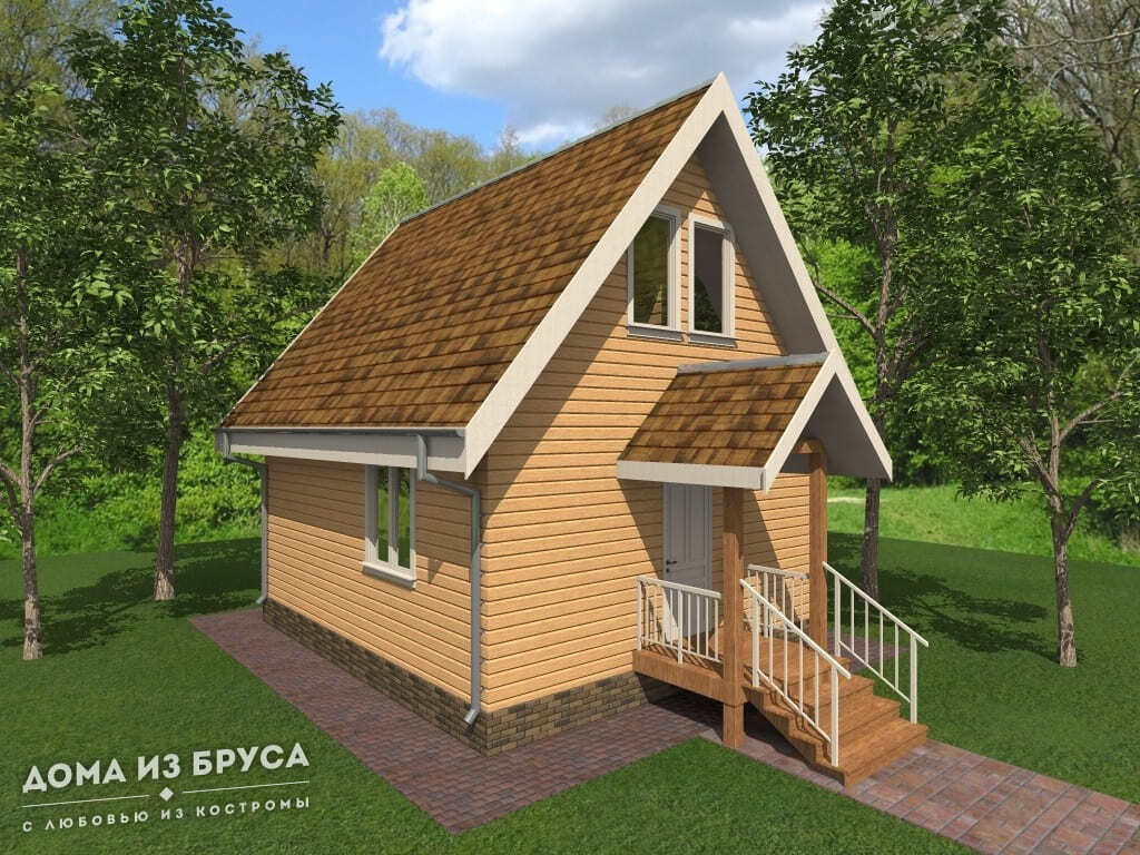 Проект «Проект дома из бруса ДБ-69 6х9»