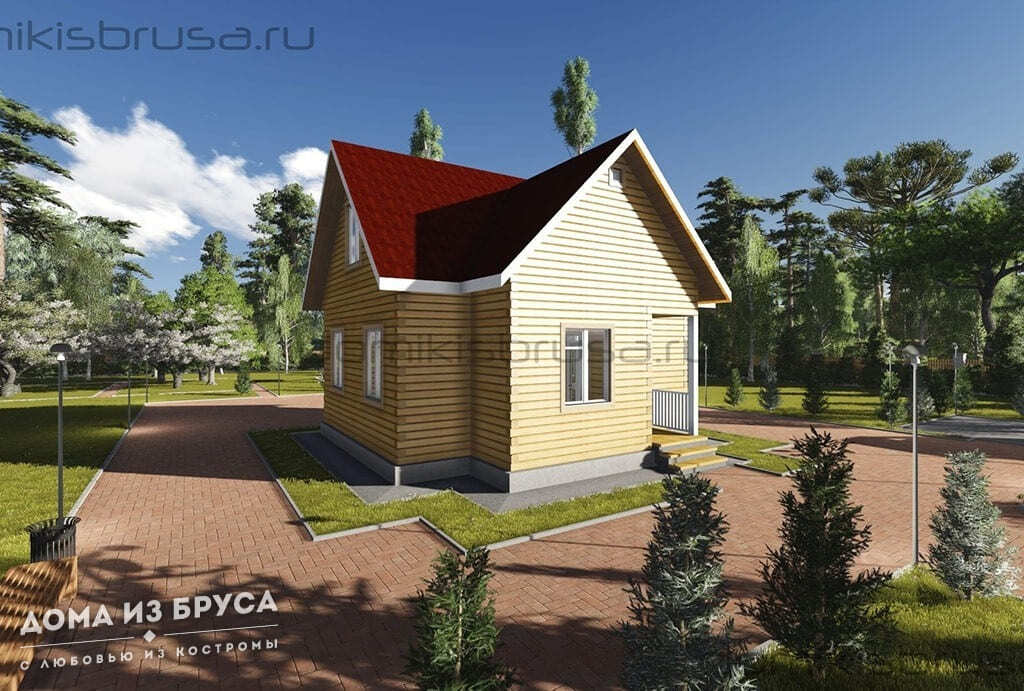 Проект «Проект дома из бруса ДБ-14 6х8»