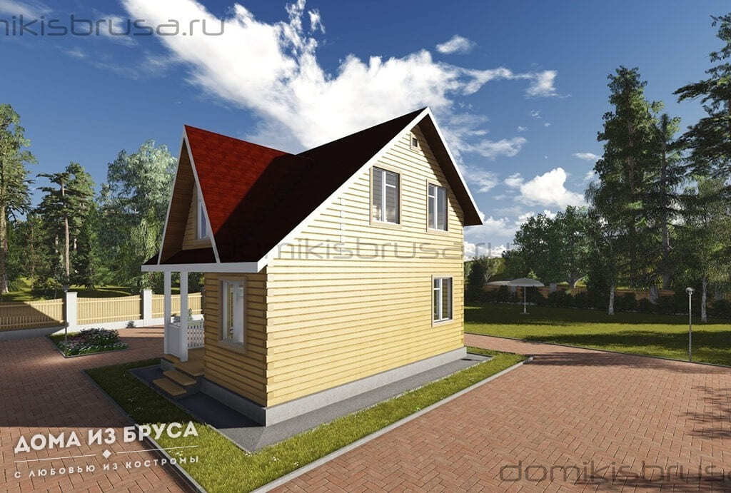 Проект «Проект дома из бруса ДБ-51 6х8»