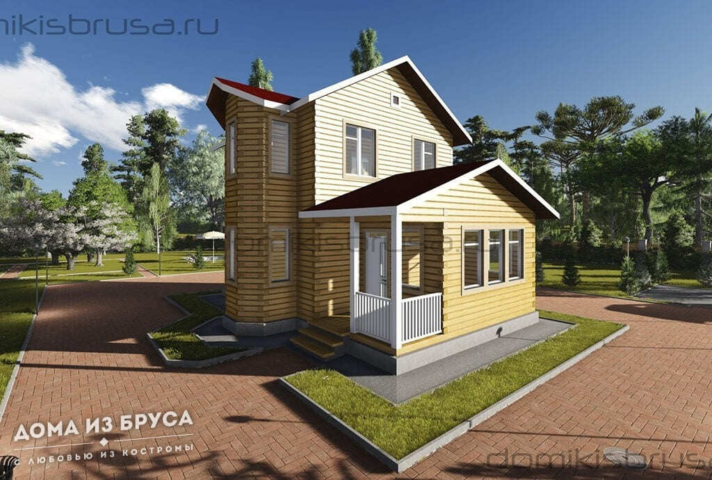Проект «Проект дома из бруса ДБ-18 9х10»