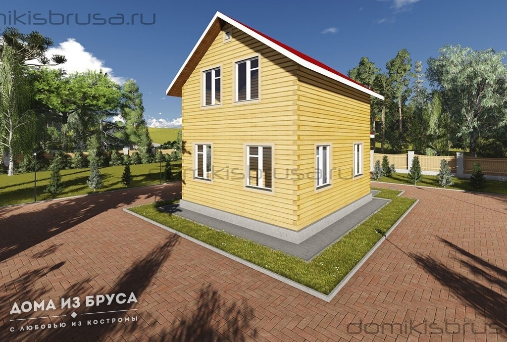 Проект «Проект дома из бруса ДБ-04 6х9»