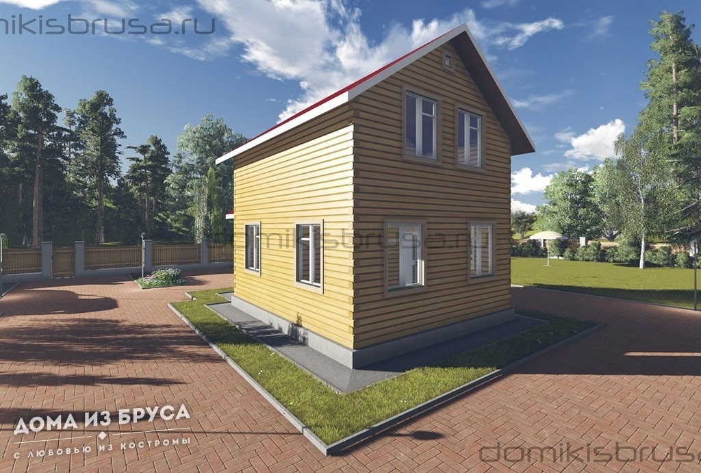 Проект «Проект дома из бруса ДБ-04 6х9»