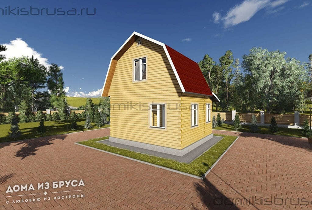 Проект «Проект дома из бруса ДБ-24 6х6»
