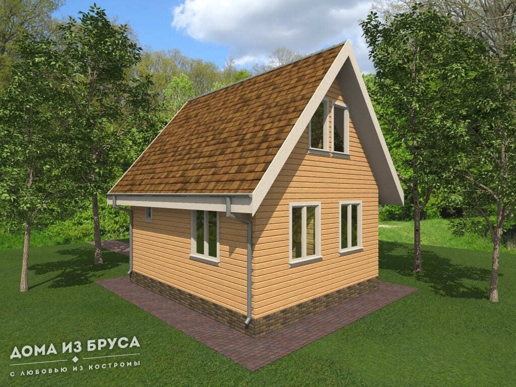 Проект «Проект дома из бруса ДБ-69 6х9»