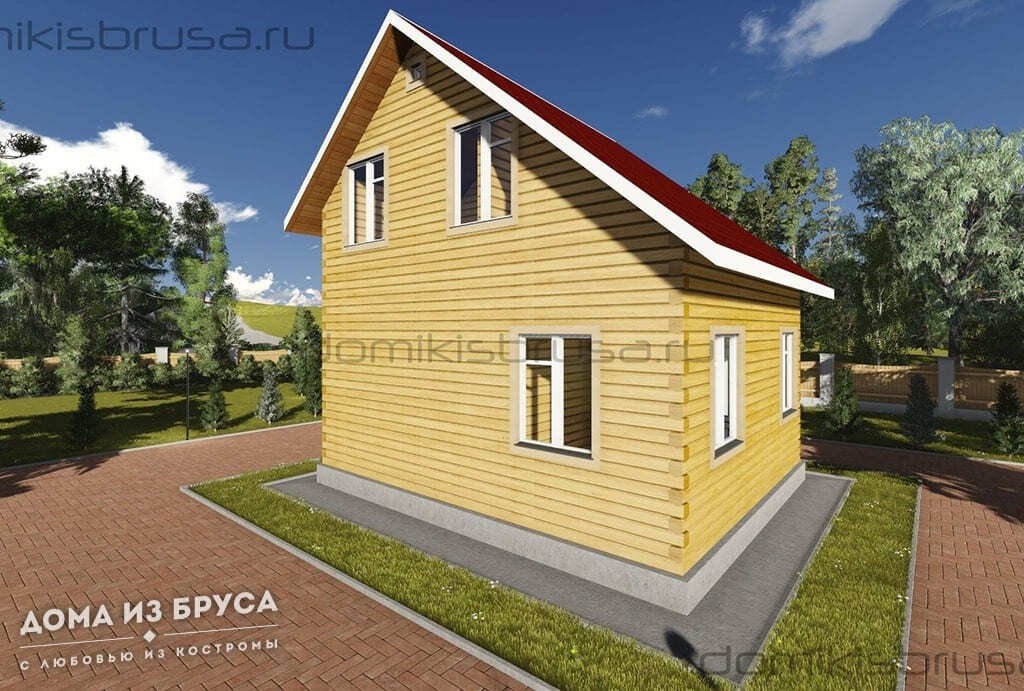 Проект «Проект дома из бруса ДБ-44 7х6»