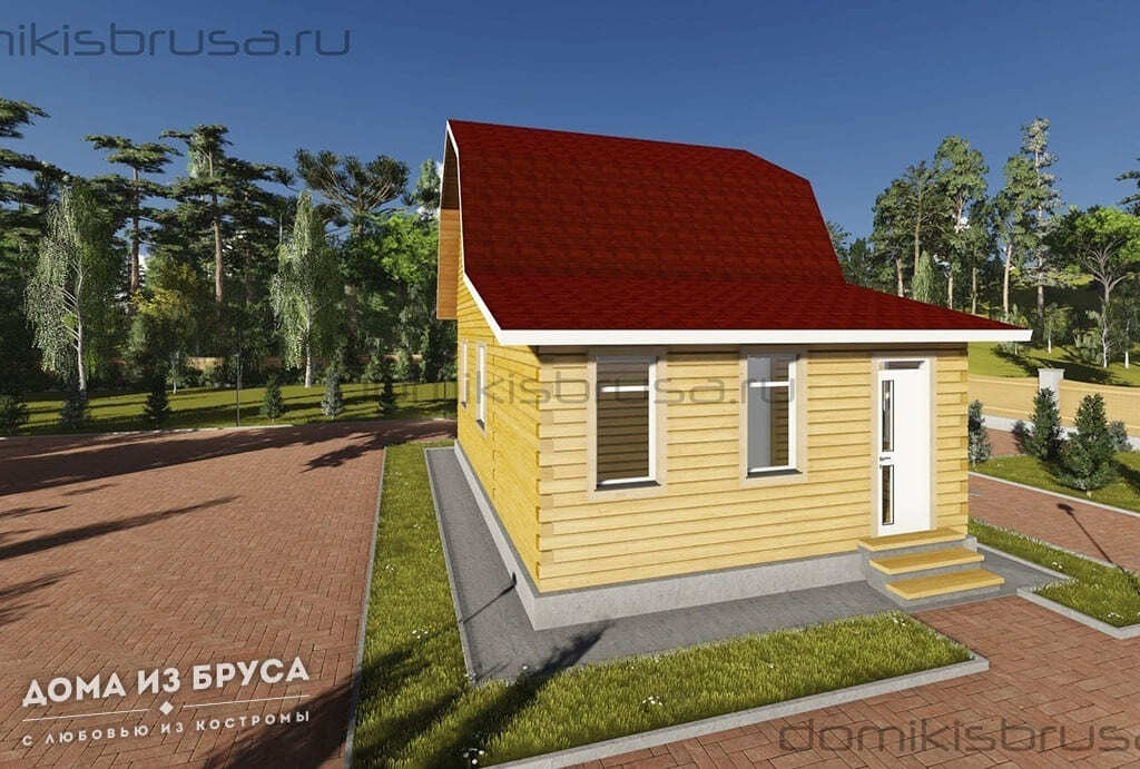 Проект «Проект дома из бруса ДБ-17 6х9»